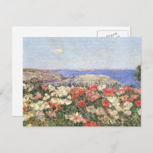Childe Hassam - Poppies auf den Inseln der Schoals Postkarte (Vorne/Hinten)