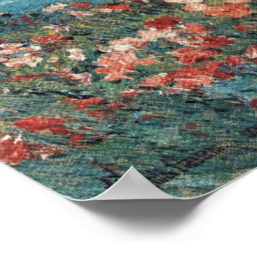 Childe Hassam - Poppies, Inseln der Schuppen Poster (Ecke)