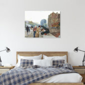 Childe Hassam, Quai St. Michel Leinwanddruck (Insitu (Schlafzimmer))