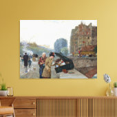 Childe Hassam, Quai St. Michel Leinwanddruck (Insitu (Wohnzimmer))