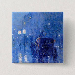 Childe Hassam - Rainy Midnight Button