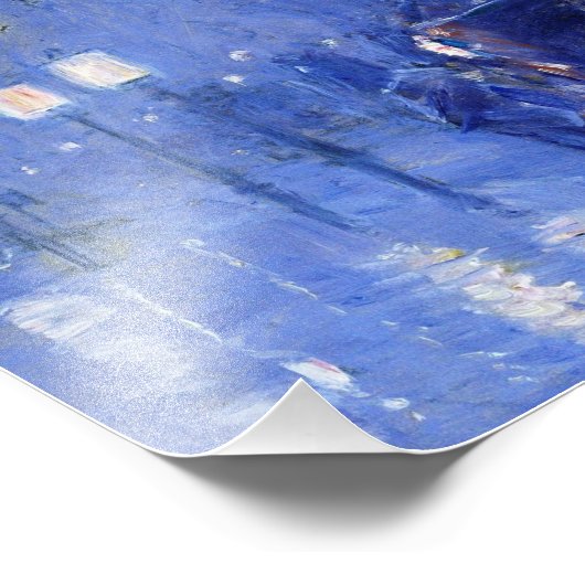 Childe Hassam - Rainy Midnight Fotodruck (Ecke)