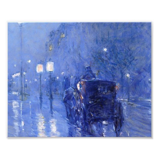 Childe Hassam - Rainy Midnight Fotodruck (Vorne)