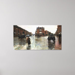 Childe Hassam regnerischer Tag, Boston Leinwanddruck