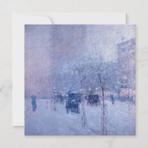 Childe Hassam - Spätnachmittag, New York, Winter Feiertagskarte
