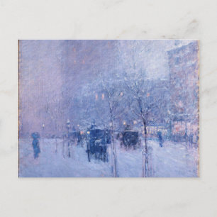 Childe Hassam - Spätnachmittag, New York, Winter Feiertagspostkarte