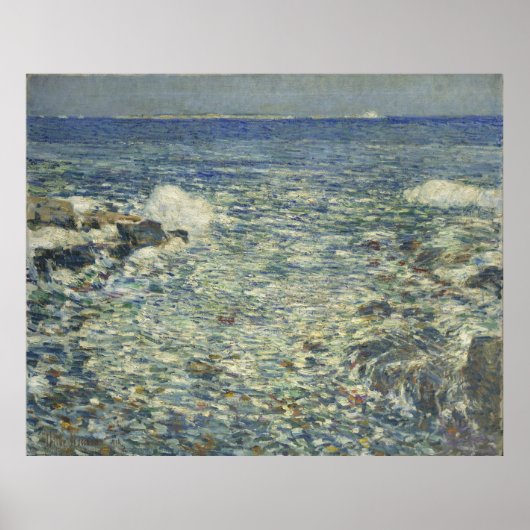 Childe Hassam - Surf, Inseln mit Shoals Poster (Vorne)
