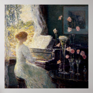 Childe Hassam, The Sonata, Impressionismus, Poster