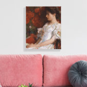 Childe Hassam Viktorianischer Stuhl CC0192 Impress Leinwanddruck (Insitu (Wohnzimmer))