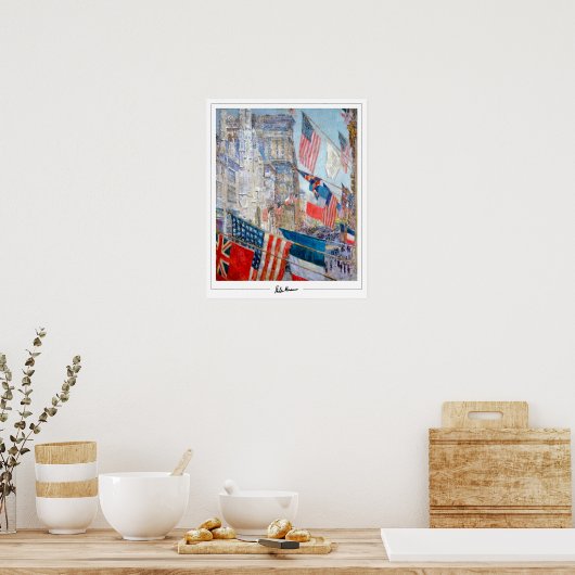 Childe Hassam Zedign Art Poster #425-2 (Küche)