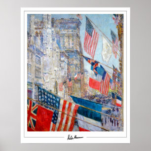 Childe Hassam Zedign Kunstposter #425-2 Poster