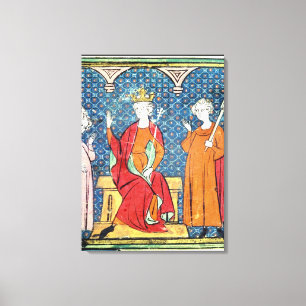 Childeric II, Merovingian König von Austrasia Leinwanddruck