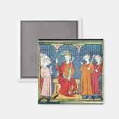 Childeric II. , Merovingischer König von Austrasia Magnet (Vorderseite/Rückseite)