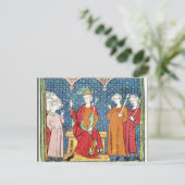 Childeric II. , Merovingischer König von Austrasia Postkarte (Stehend Vorderseite)