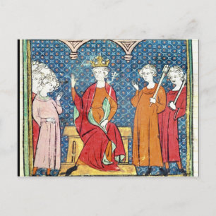 Childeric II. , Merovingischer König von Austrasia Postkarte