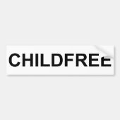 Childfree Autoaufkleber (Vorne)