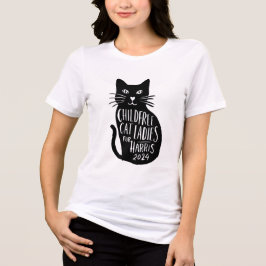 Childfree Cat Ladys for Harris 2024 T-Shirt Tri-Blend Shirt