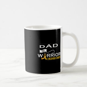 Childhood cancer awareness Dad of a warrior Kaffeetasse