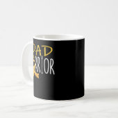 Childhood cancer awareness Dad of a warrior  Kaffeetasse (Vorderseite Links)