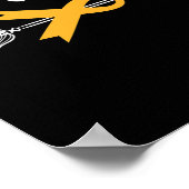 Childhood Cancer Awareness Hope Support Strong War Poster (Ecke)