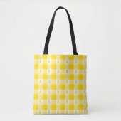 Childhood Cancer Awareness Plaid Gold Ribbon Tasche (Vorderseite)