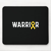 Childhood Cancer Awareness Ribbon Warrior  Mousepad (Vorne)