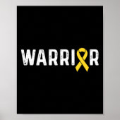 Childhood Cancer Awareness Ribbon Warrior Poster (Vorne)