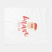 childhood cancer Christmas Santa Fleece Blanket (Vorderseite (Horizontal))