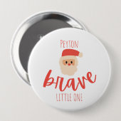 childhood cancer Custom brave Christmas Santa  Button (Vorne & Hinten)