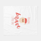 childhood cancer Custom Christmas Fleece Blanket (Vorderseite (Horizontal))