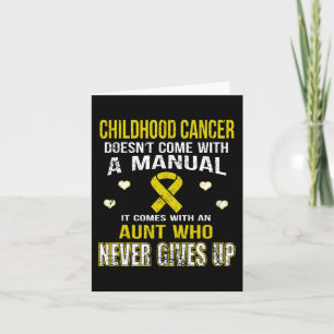CHILDHOOD CANCER kommt mit Tante, die uns nie gibt Karte