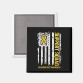 Childhood Cancer Support Squad Childhood Cancer Aw Magnet (Vorderseite/Rückseite)