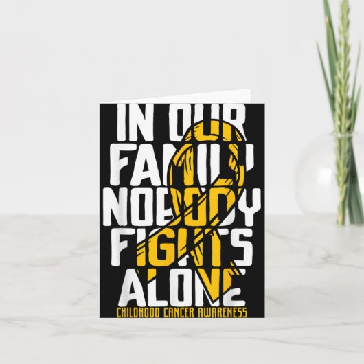 Childhood Cancer Suprt Family Childhood Cancer A Karte (Vorderseite)