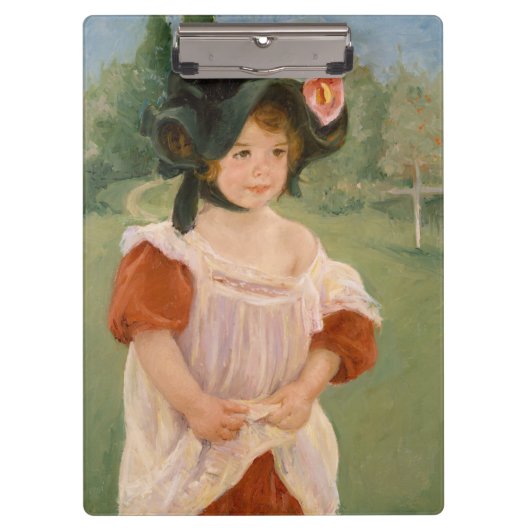 Childhood in a garden - Mary Cassatt Klemmbrett (Vorderseite)
