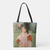 Childhood in a garden - Mary Cassatt Tasche (Rückseite)