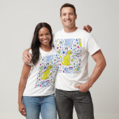 Childisch-Tiger und Regenbogenmuster T-Shirt (Unisex)