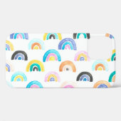 Childischer Regenbogen, Wasserfarbe Kindermuster. Case-Mate iPhone Hülle (Rückseite (Horizontal))