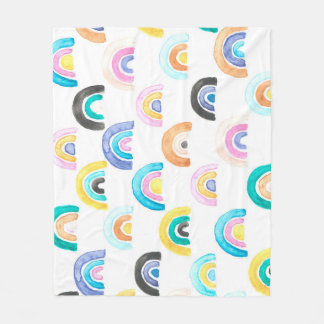 Childischer Regenbogen, Wasserfarbe Kindermuster. Fleecedecke