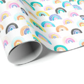 Childischer Regenbogen, Wasserfarbe Kindermuster. Geschenkpapier (Rolleneckpunkt)