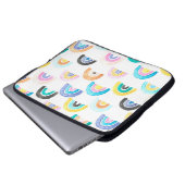 Childischer Regenbogen, Wasserfarbe Kindermuster. Laptopschutzhülle (Vorne Knopf)