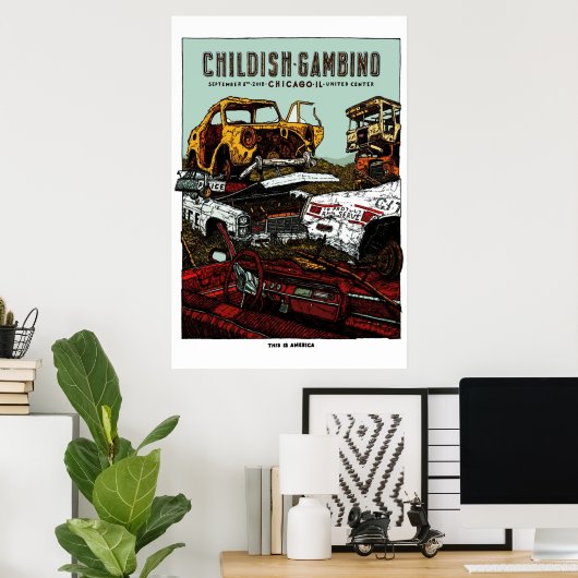 Childish Gambino Chicago Final Main Poster (Heimbüro)