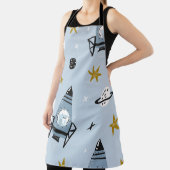 Childish seamless pattern with hand drawn space el schürze (InSitu)