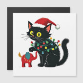Childless Cat Lady Christmas Kamala Trump Magnetkarte (Vorne/Hinten)