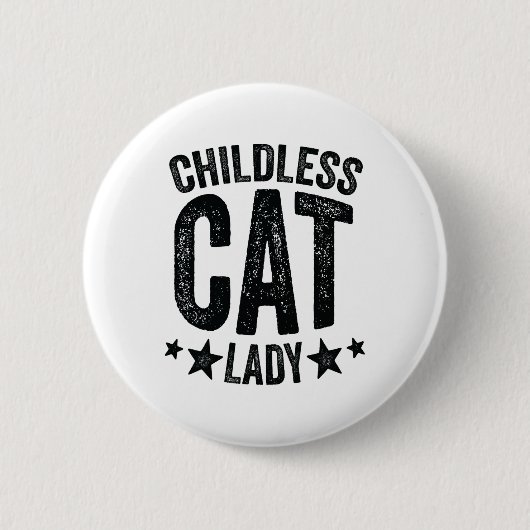 Childless Cat Lady Comma - La Kamala Harris for Pr Button (Vorderseite)