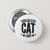 Childless Cat Lady Comma - La Kamala Harris for Pr Button (Vorne & Hinten)