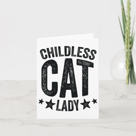 Childless Cat Lady Comma - La Kamala Harris for Pr Karte (Vorderseite)