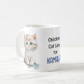 Childless Cat Lady for Kamala Kaffeetasse (Vorderseite Links)