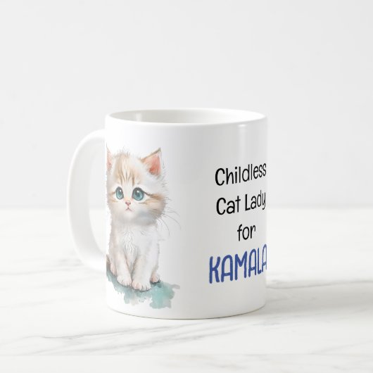 Childless Cat Lady for Kamala Kaffeetasse (Vorderseite Links)