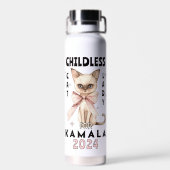 Childless Cat Lady for Kamala Trinkflasche (Rückseite)