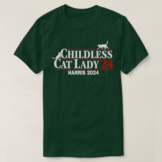 Childless Cat Lady Kamala 2024 Long Sleeve TShirt (Design vorne)